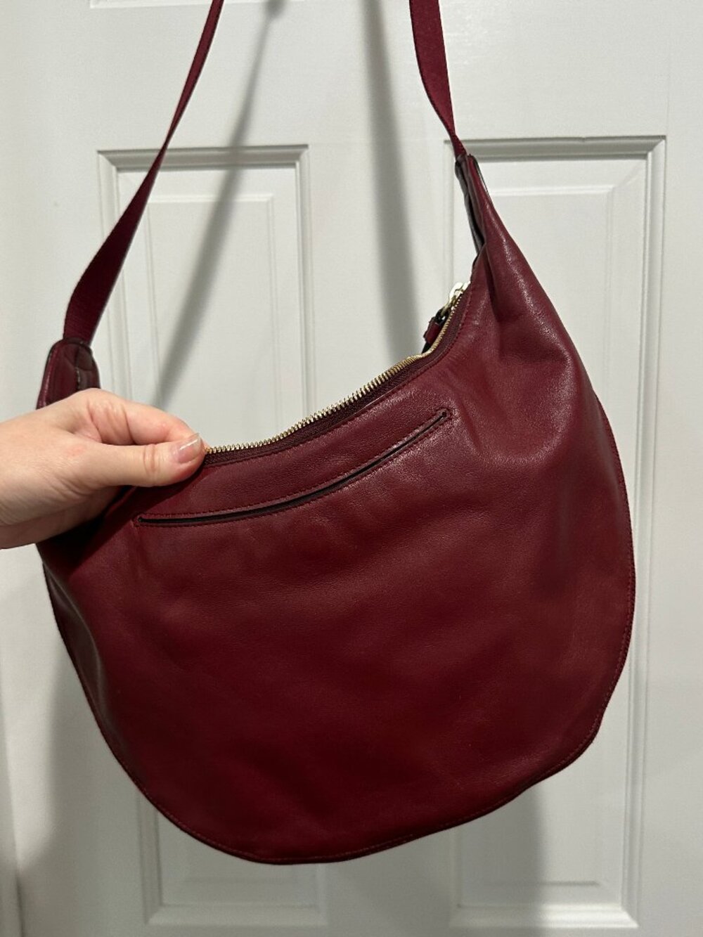 RAG & BONE RISER CROSSBODY BAG BURGUNDY